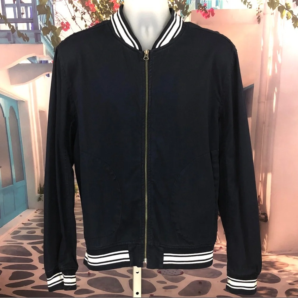 J. Crew Navy Blue Bomber Jacket